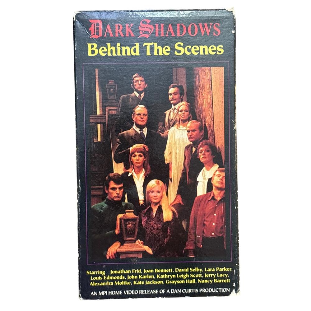 Dark shadows behind the scenes VHS MPI home video 1991 goth retro tv show VTG